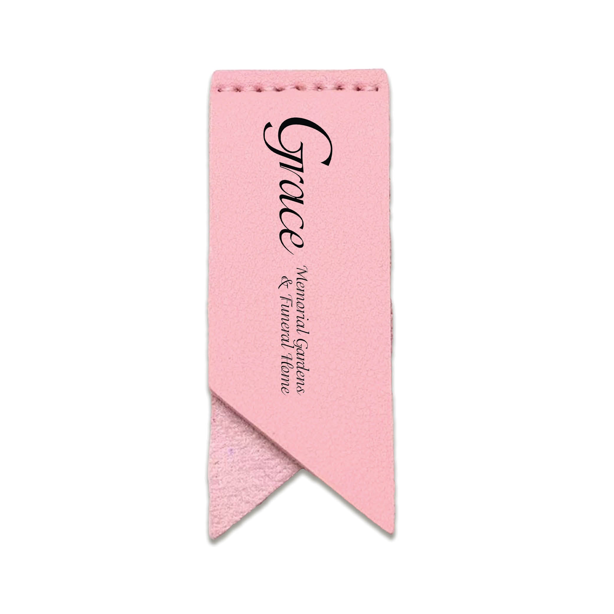 Handmade Leather Bookmark Corner Marker Clip Read Sign Pink