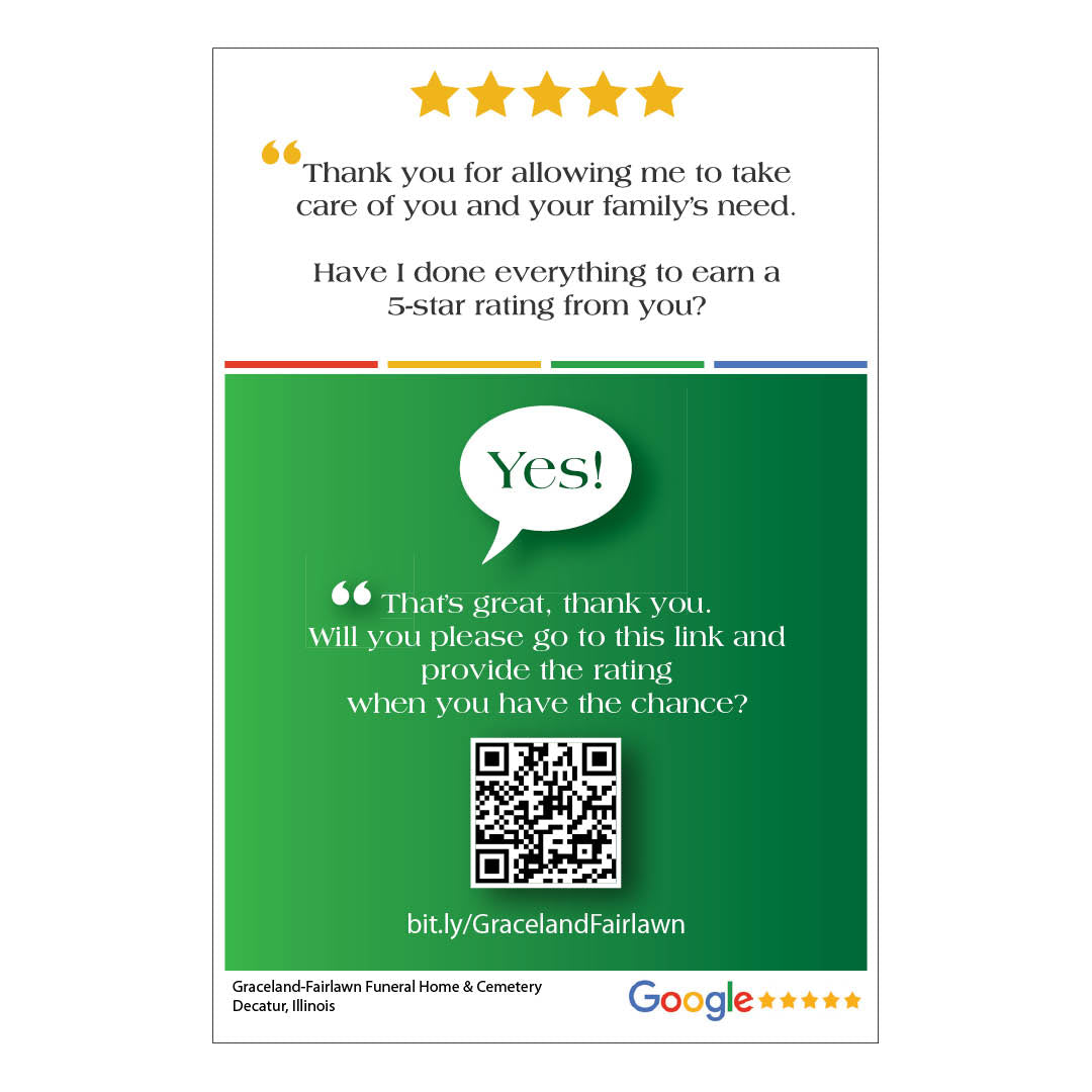 4x6 Google Review Region Glossy Postcards