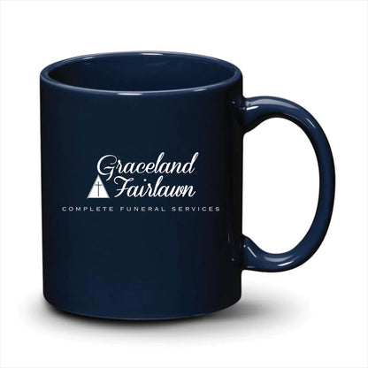 Malibu Mug Navy Blue White Logo