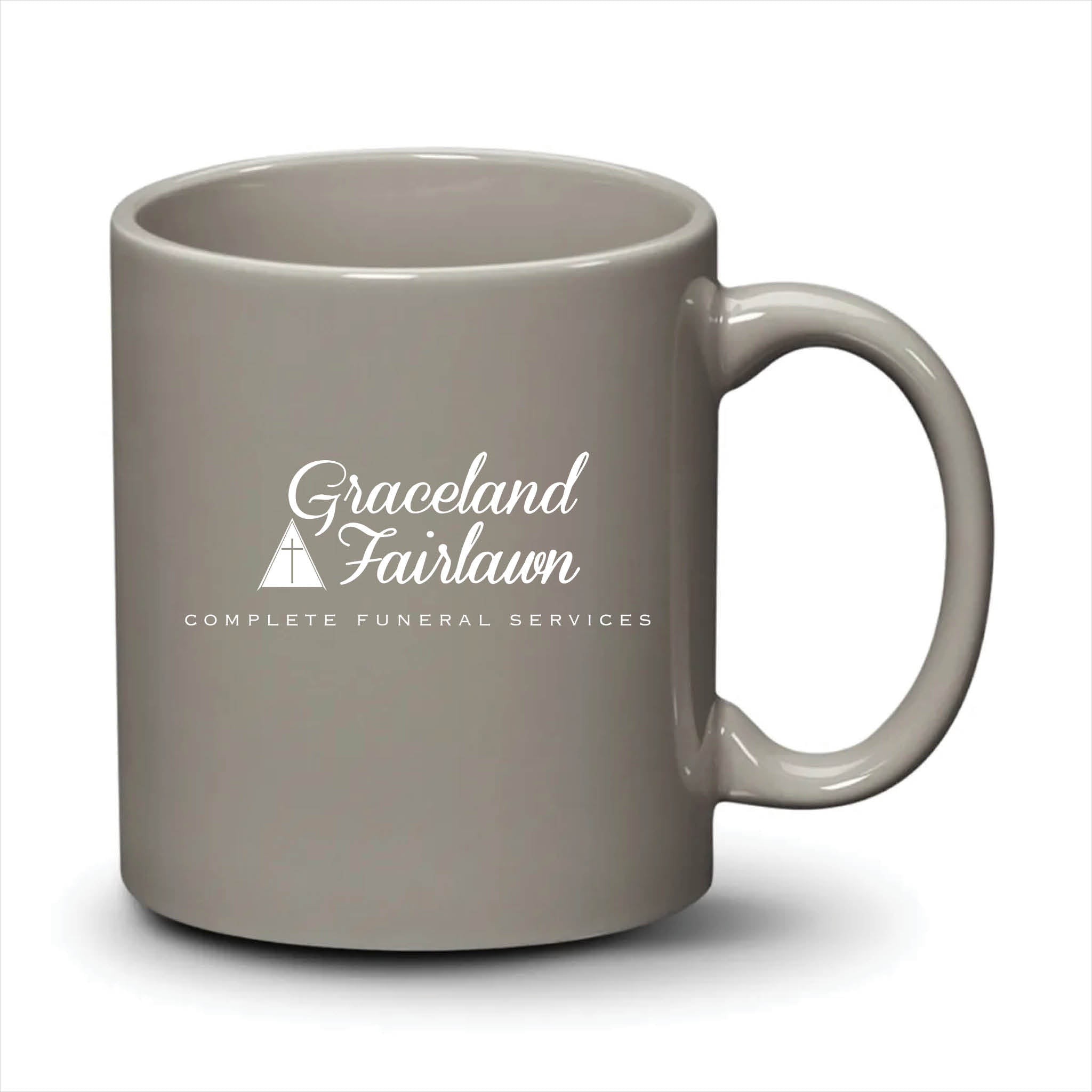 Malibu Mug Light Grey White Logo