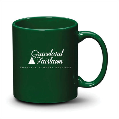 Malibu Mug Hunter Green White Logo
