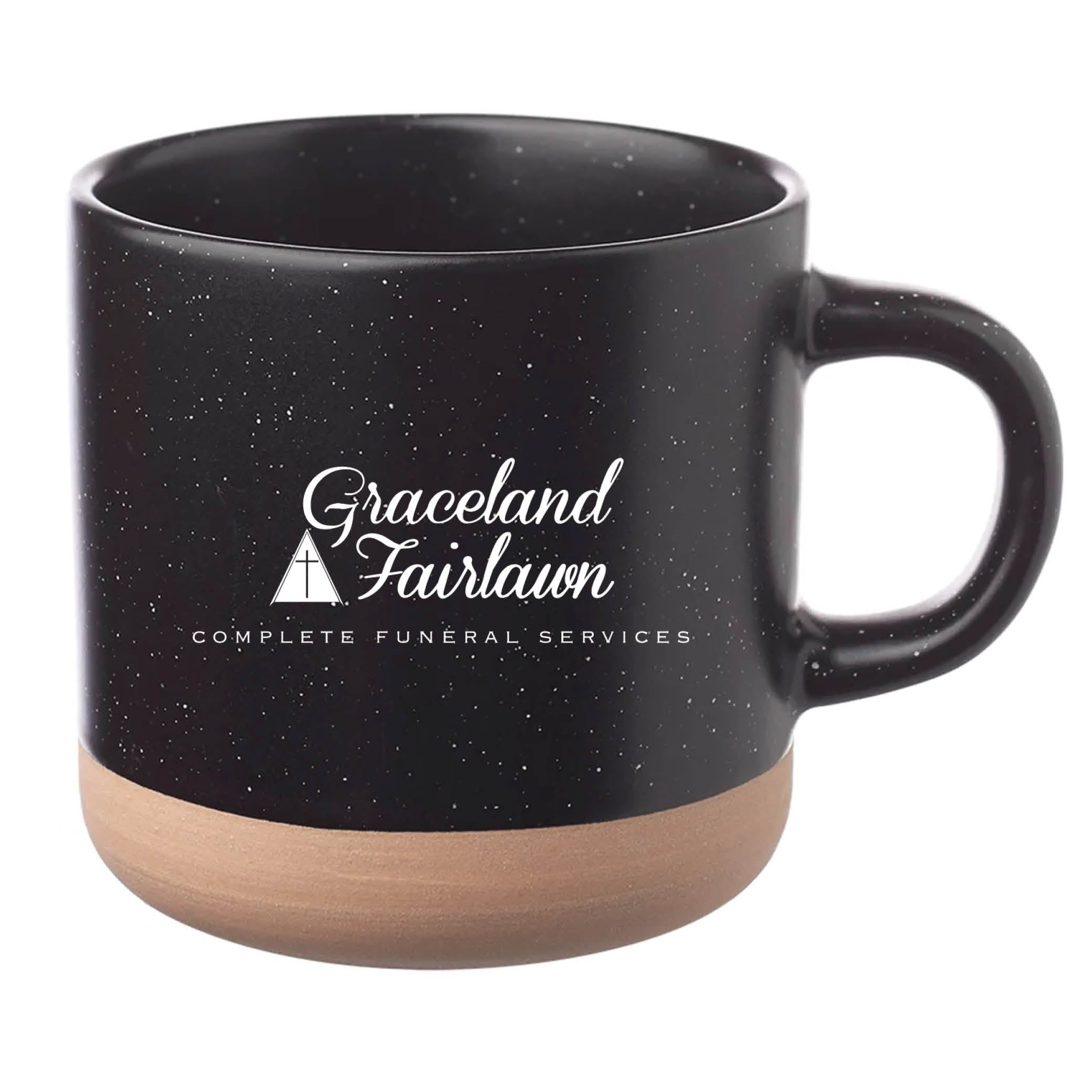 Cosmic Speckled Clay Coffee Mug 11 oz Black
