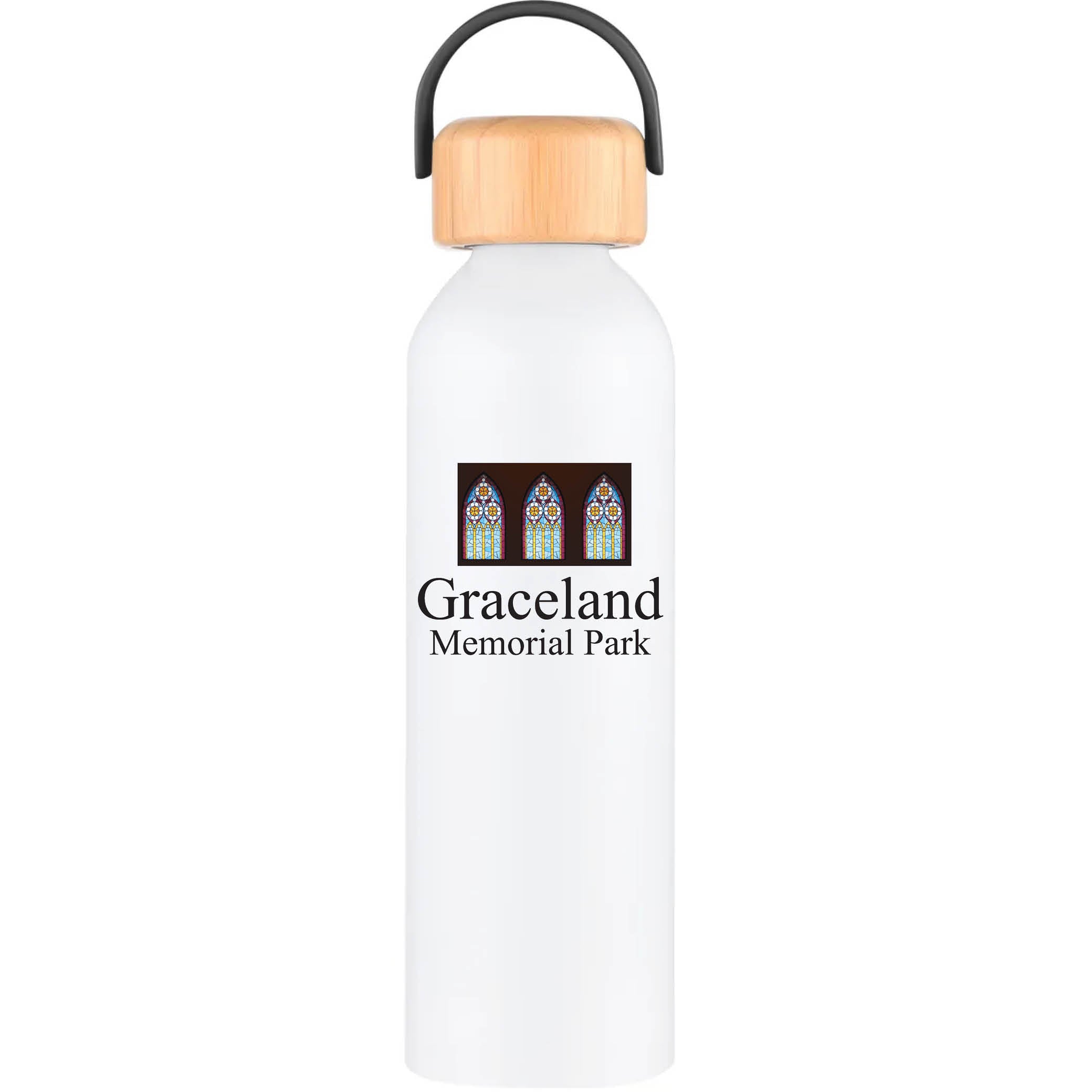Geyser-VI 24 Oz. Eco Friendly Sports Water Bottle White