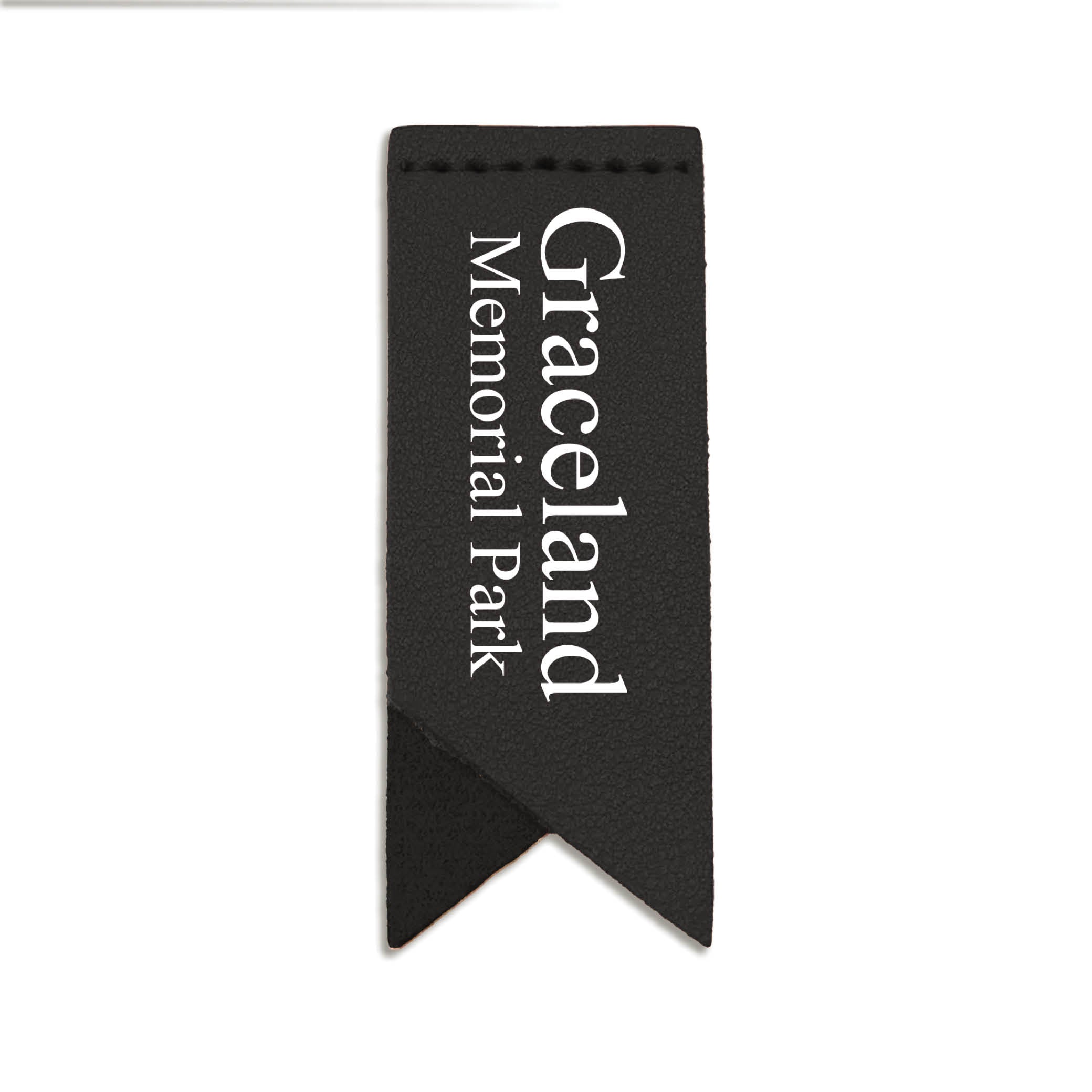 Handmade Leather Bookmark Corner Marker Clip Read Sign Black