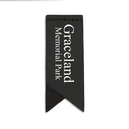 Handmade Leather Bookmark Corner Marker Clip Read Sign Black
