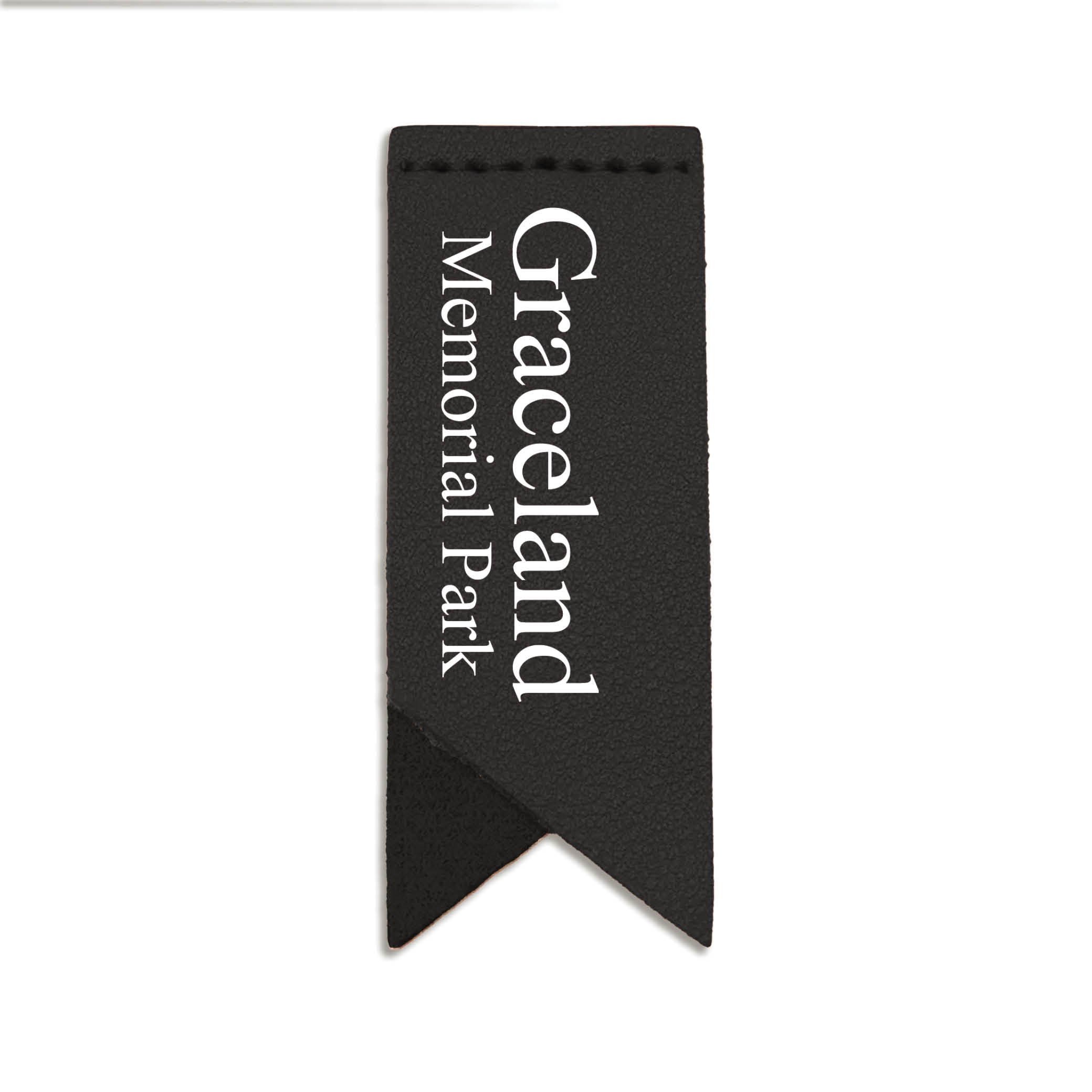 Handmade Leather Bookmark Corner Marker Clip Read Sign Black