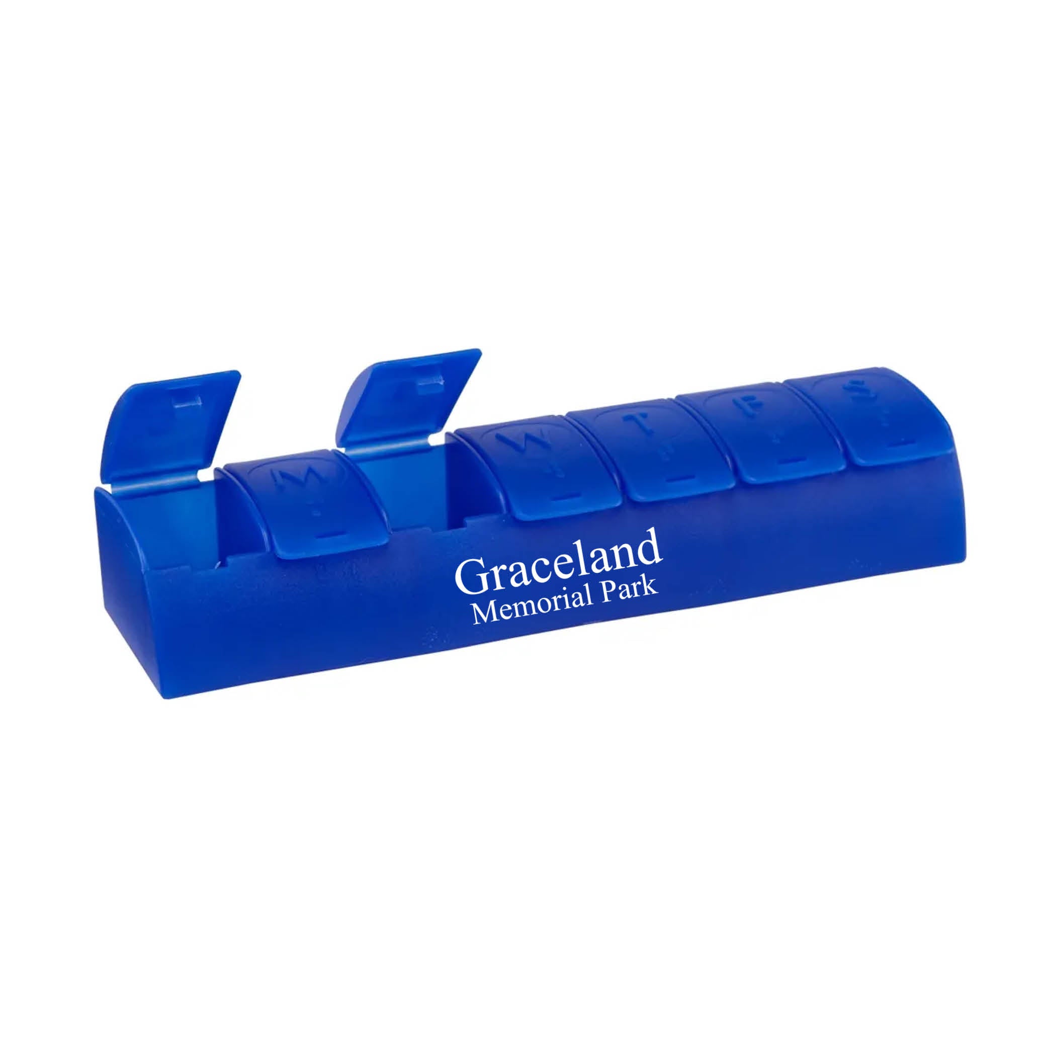 QuickCare 7-Day Med Minder Pill Box Blue