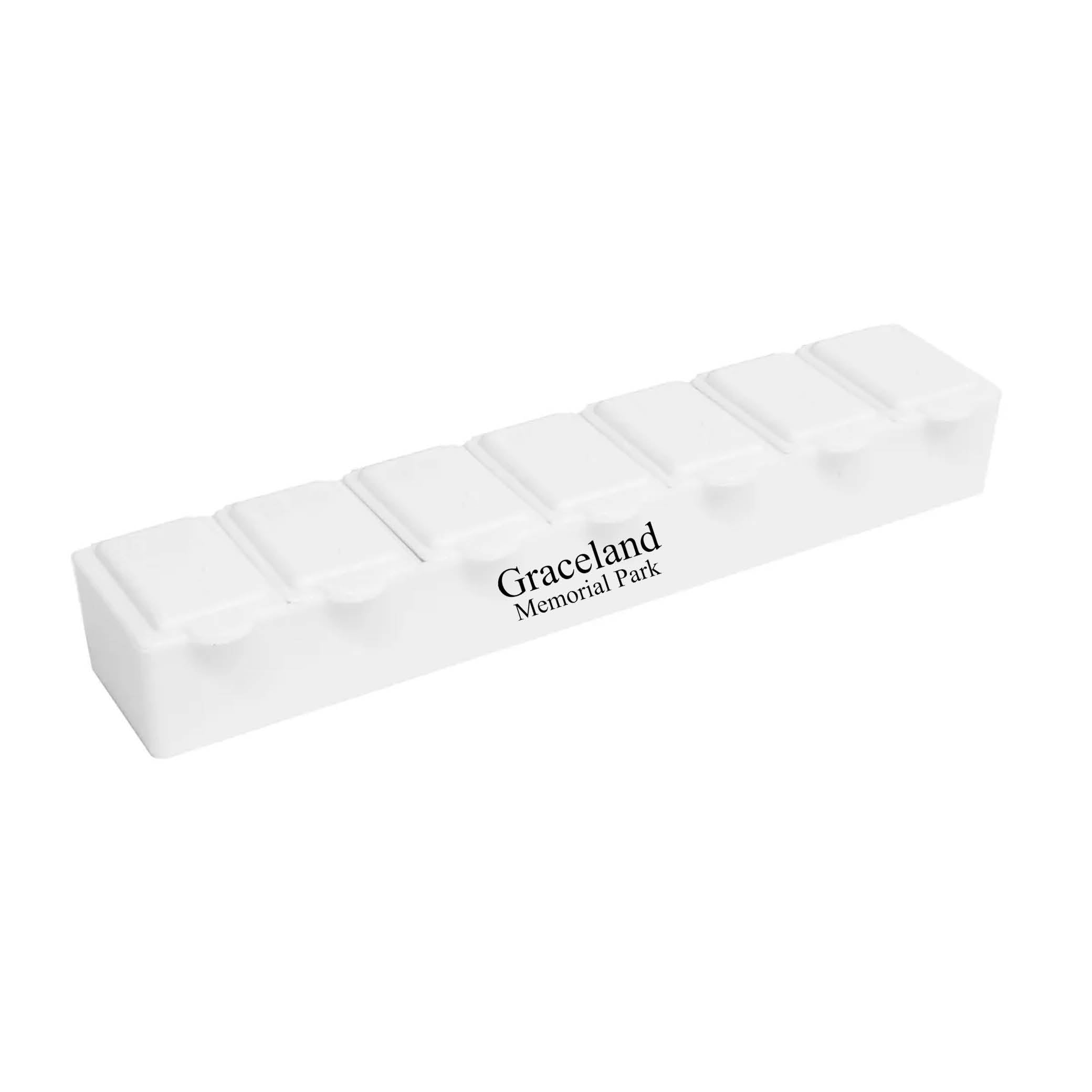 7 Day Pill Box White