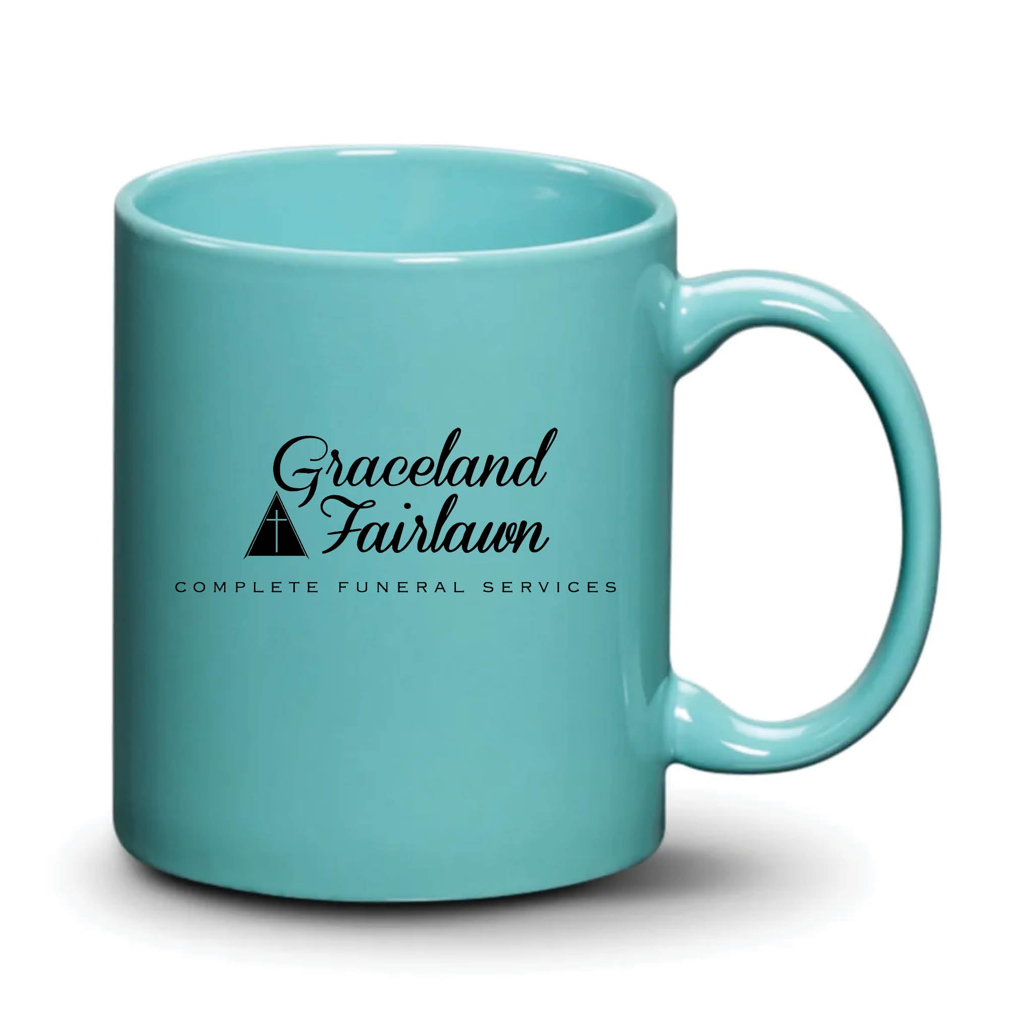 Malibu Mug Aqua Black Logo