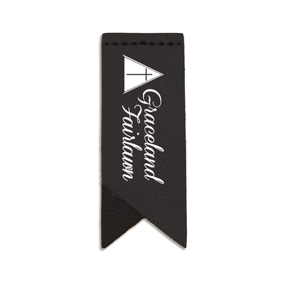 Handmade Leather Bookmark Corner Marker Clip Read Sign Black