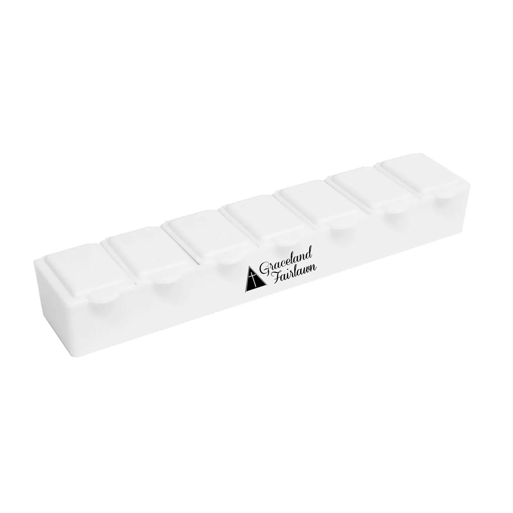 7 Day Pill Box White