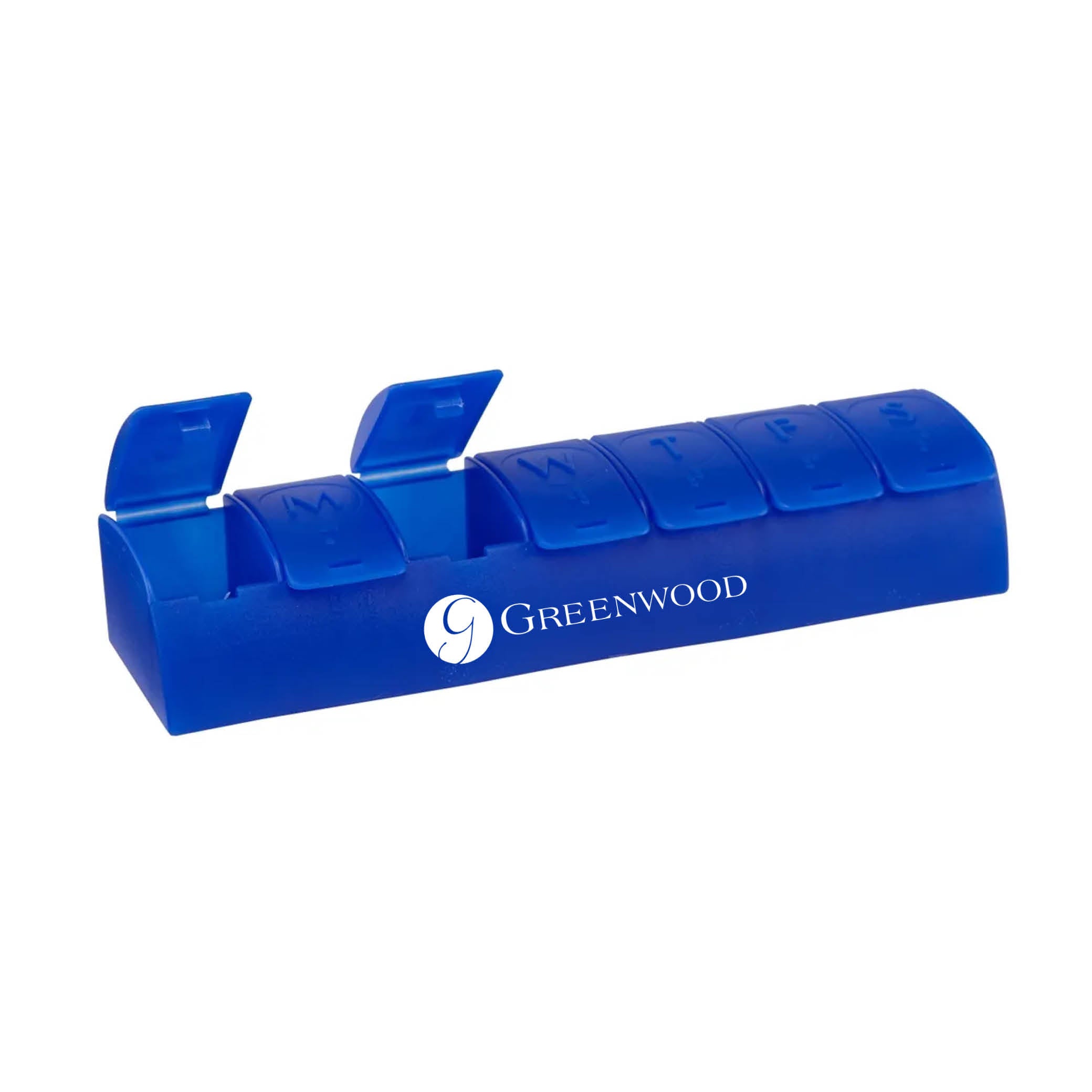 QuickCare 7-Day Med Minder Pill Box Blue
