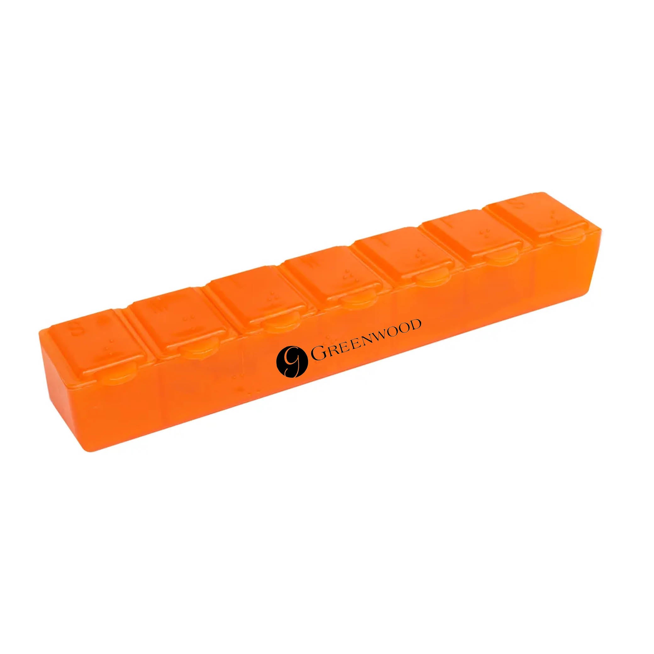 7 Day Pill Box Translucent Orange