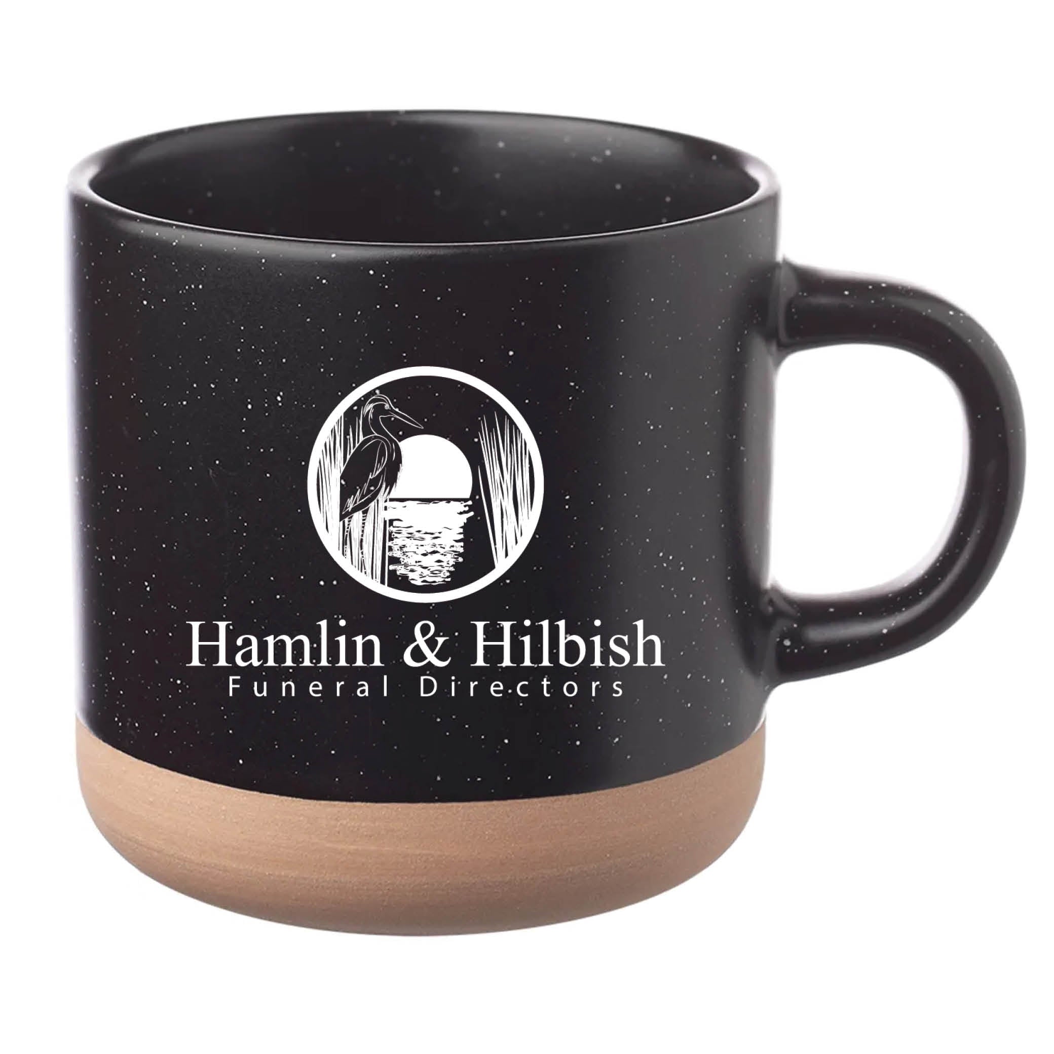 Cosmic Speckled Clay Coffee Mug 11 oz Black