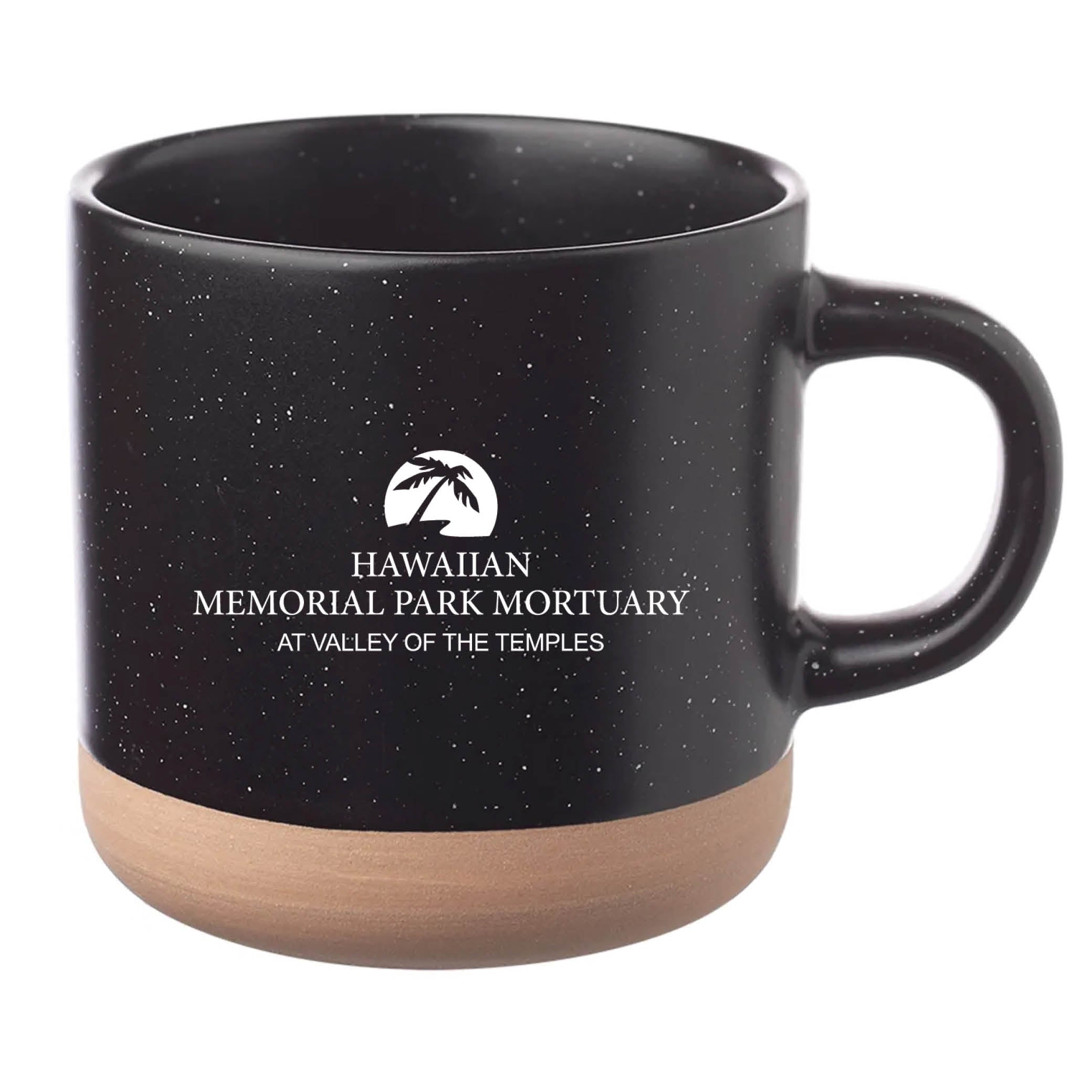 Cosmic Speckled Clay Coffee Mug 11 oz Black