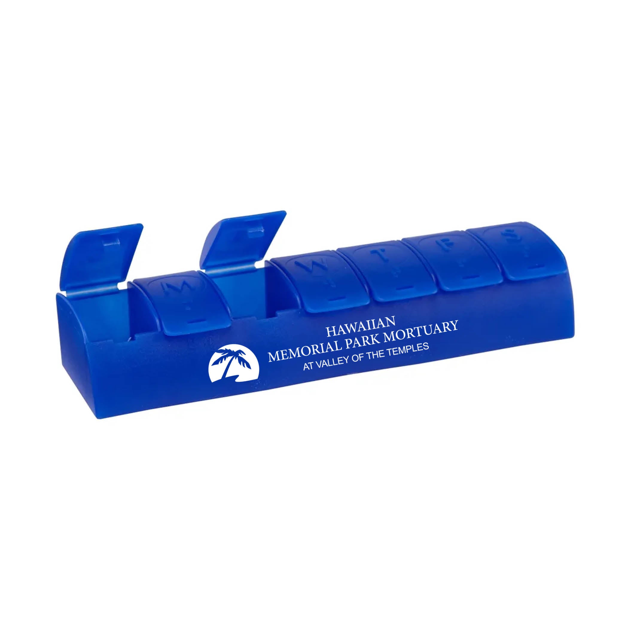 QuickCare 7-Day Med Minder Pill Box Blue
