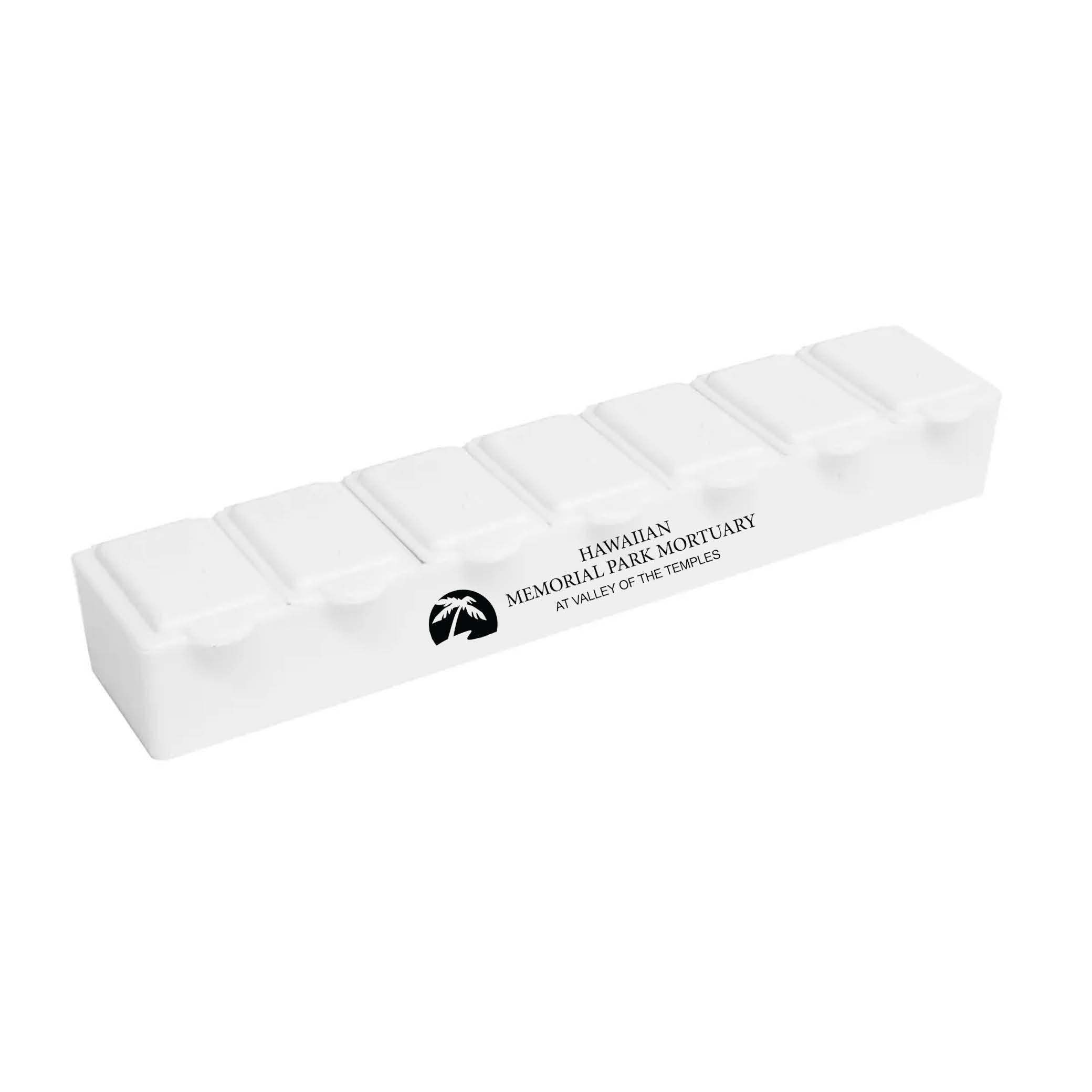 7 Day Pill Box White