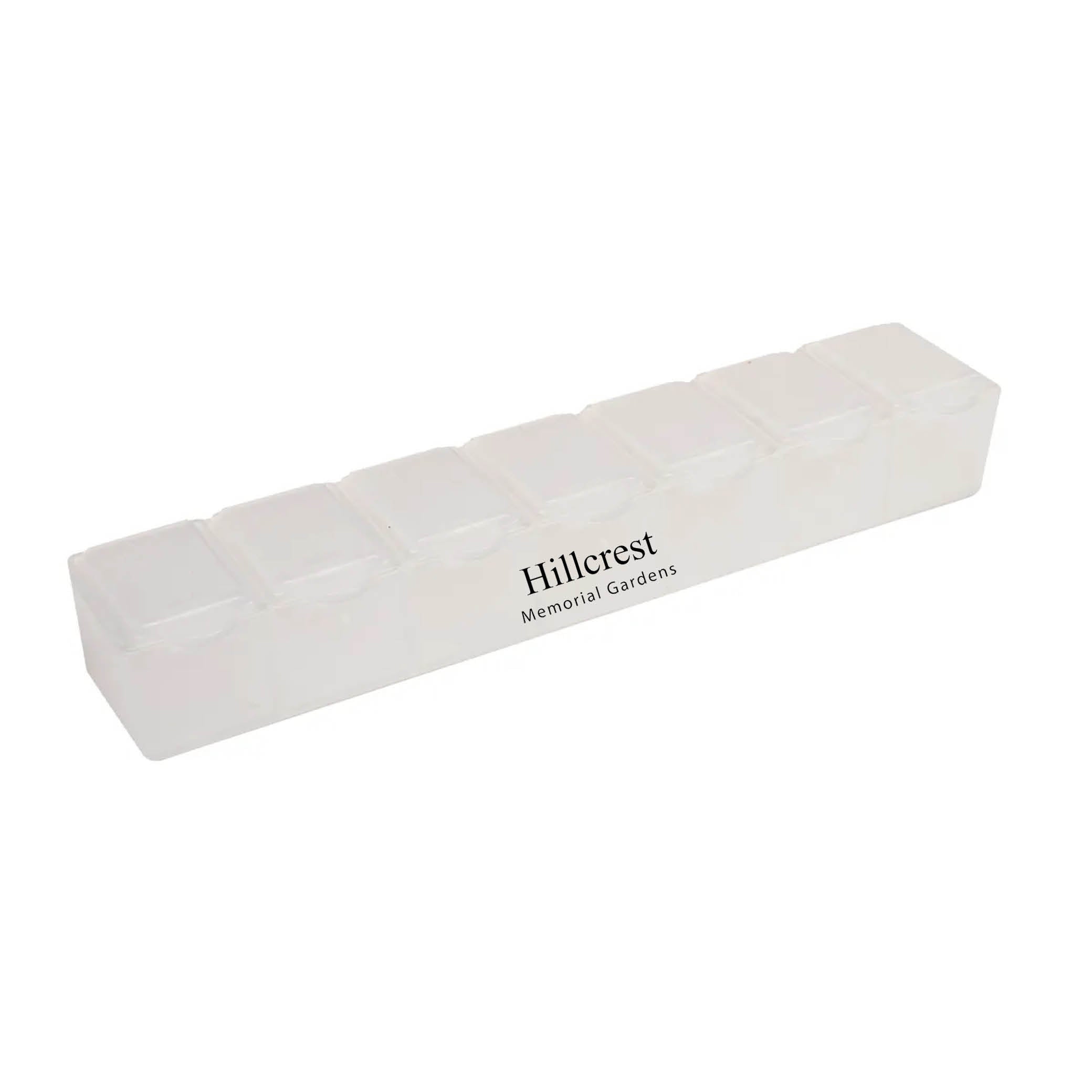 7 Day Pill Box Translucent White