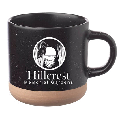 Cosmic Speckled Clay Coffee Mug 11 oz Black