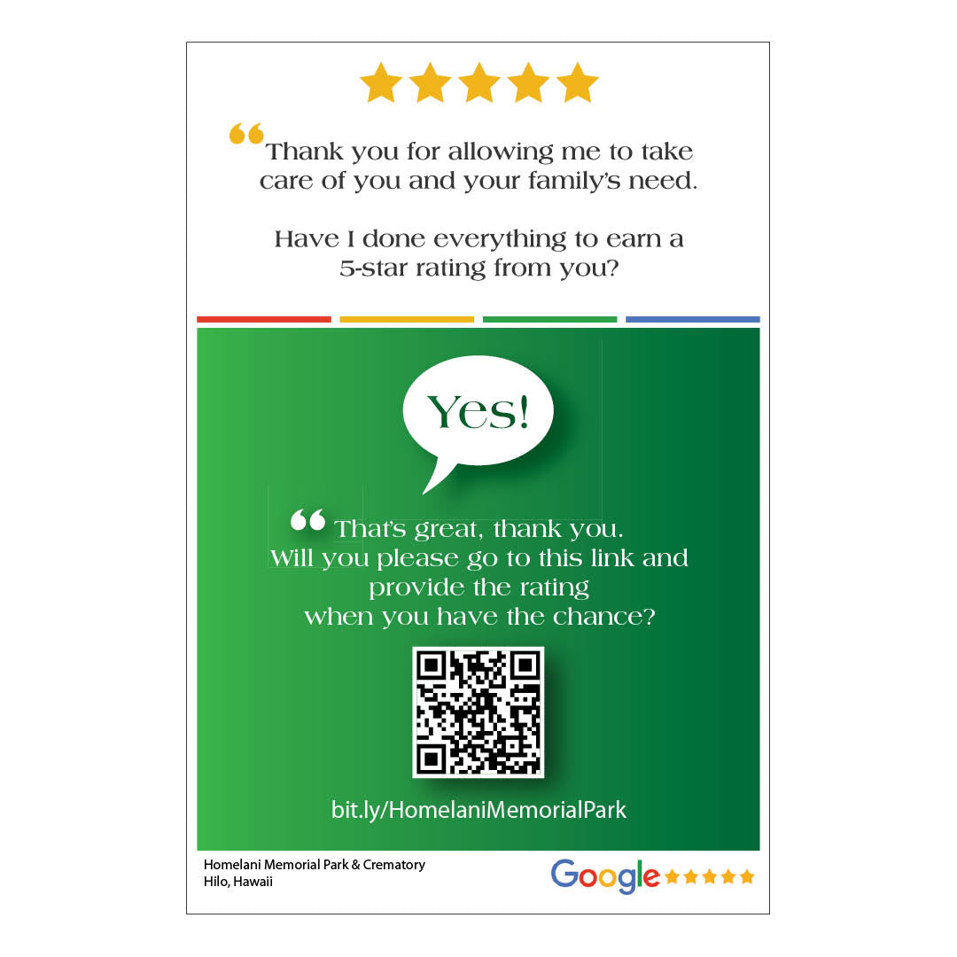 4x6 Google Review Region Glossy Postcards