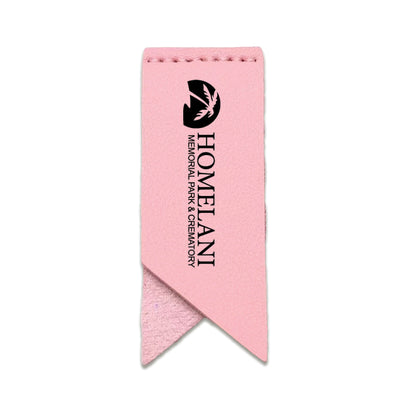 Handmade Leather Bookmark Corner Marker Clip Read Sign Pink