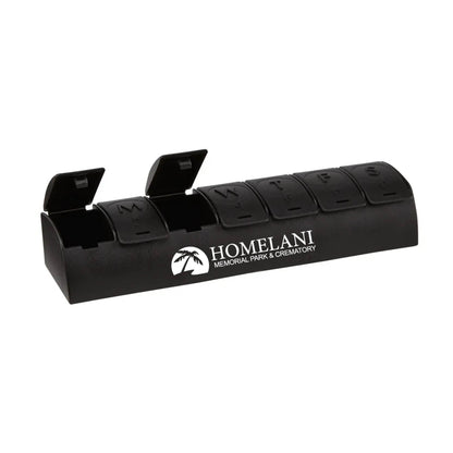 QuickCare 7-Day Med Minder Pill Box Black