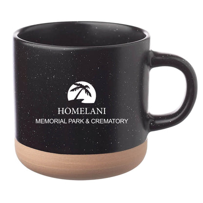 Cosmic Speckled Clay Coffee Mug 11 oz Black