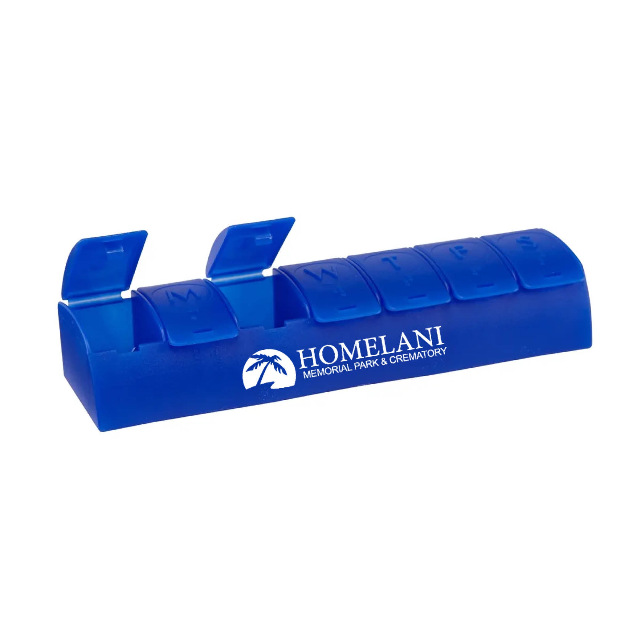 QuickCare 7-Day Med Minder Pill Box Blue