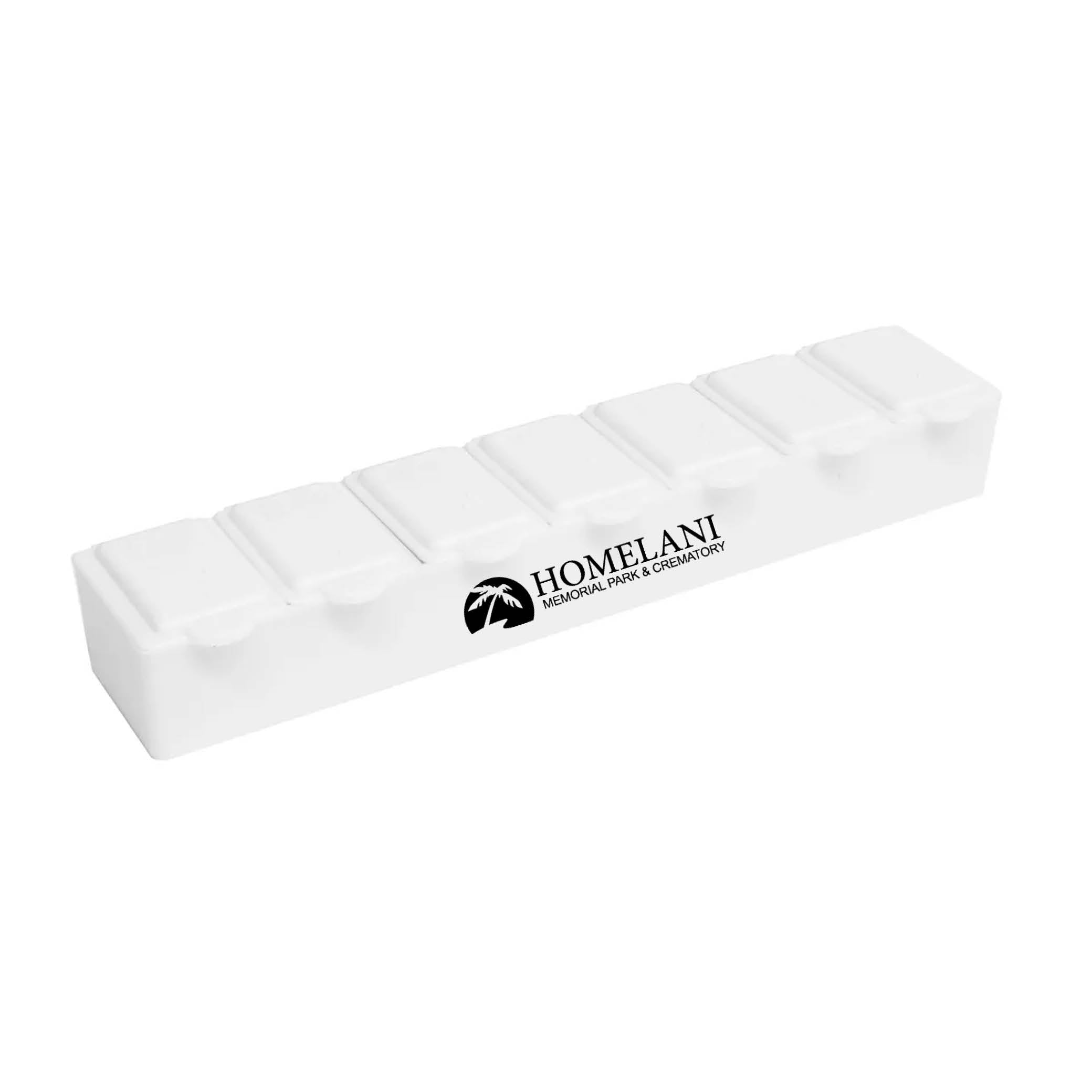 7 Day Pill Box White