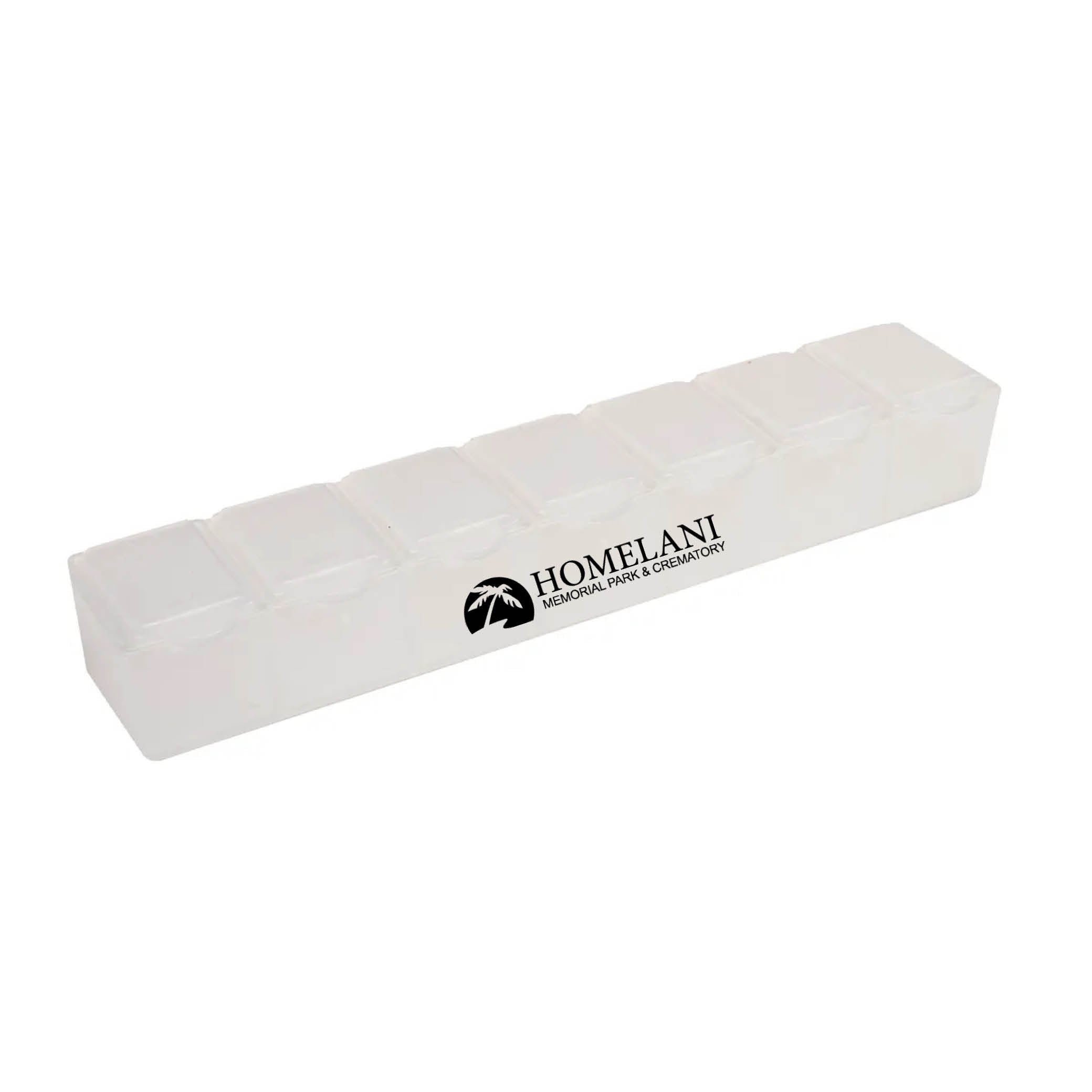 7 Day Pill Box Translucent White