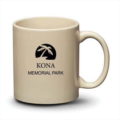 Malibu Mug Almond Black Logo