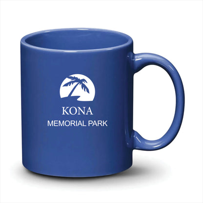 Malibu Mug Ocean Blue White Logo