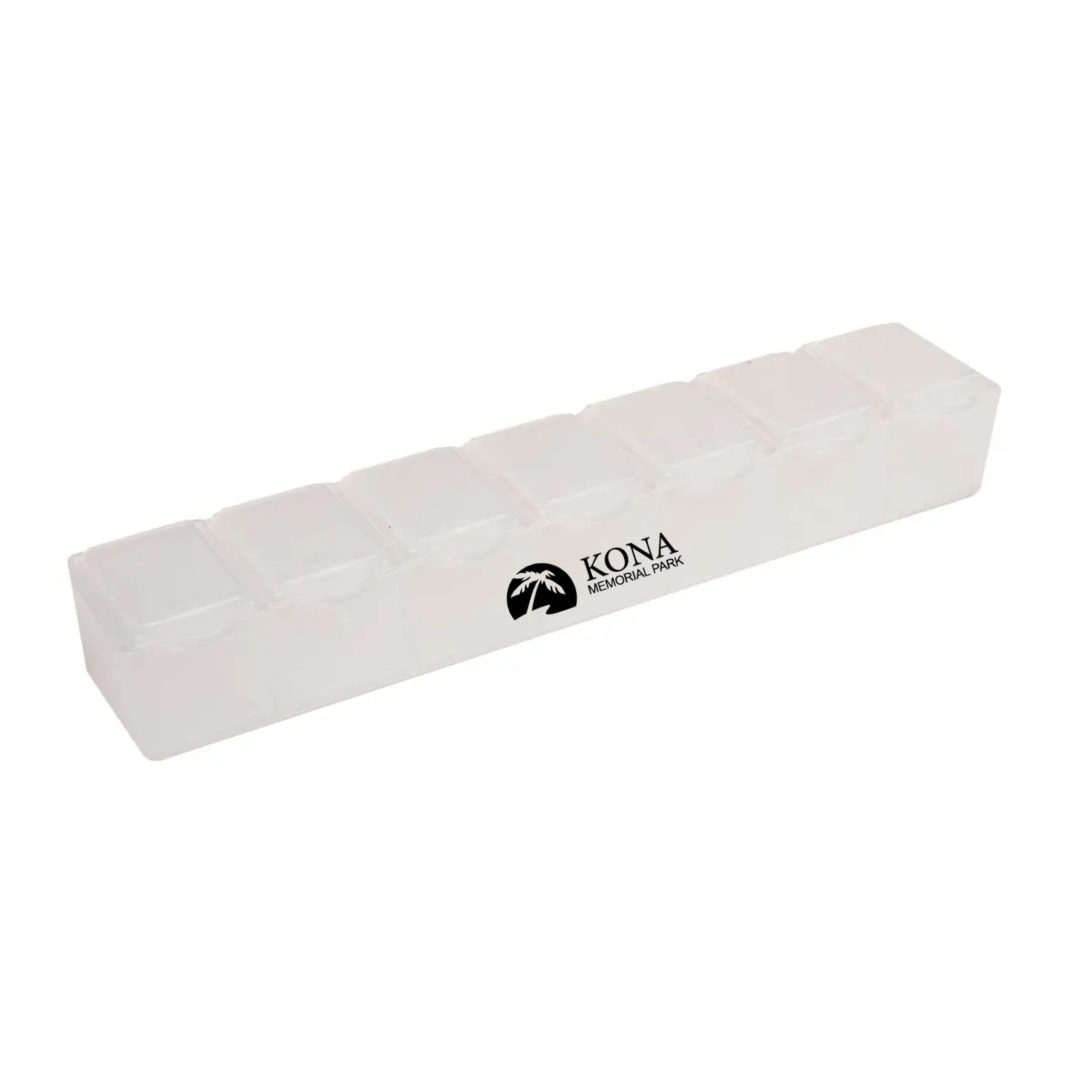 7 Day Pill Box Translucent White