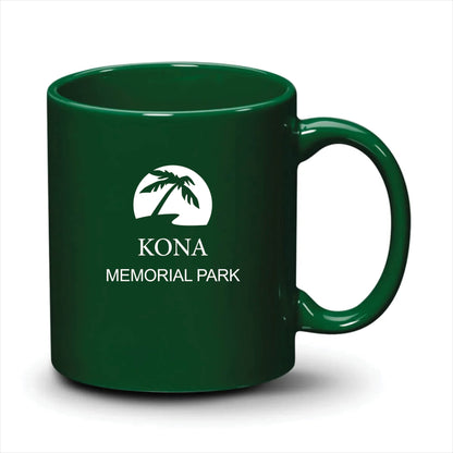 Malibu Mug Hunter Green White Logo