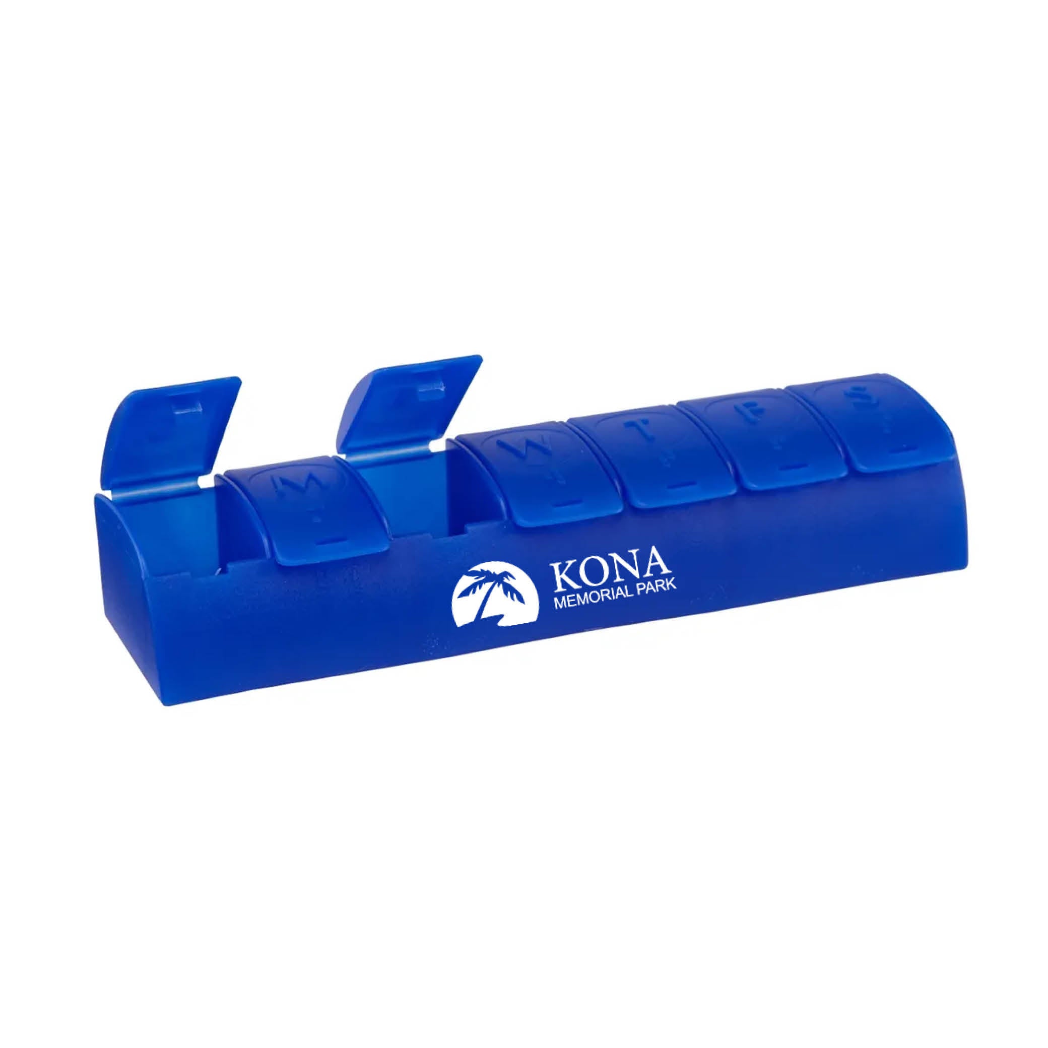 QuickCare 7-Day Med Minder Pill Box Blue