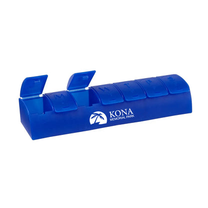 QuickCare 7-Day Med Minder Pill Box Blue