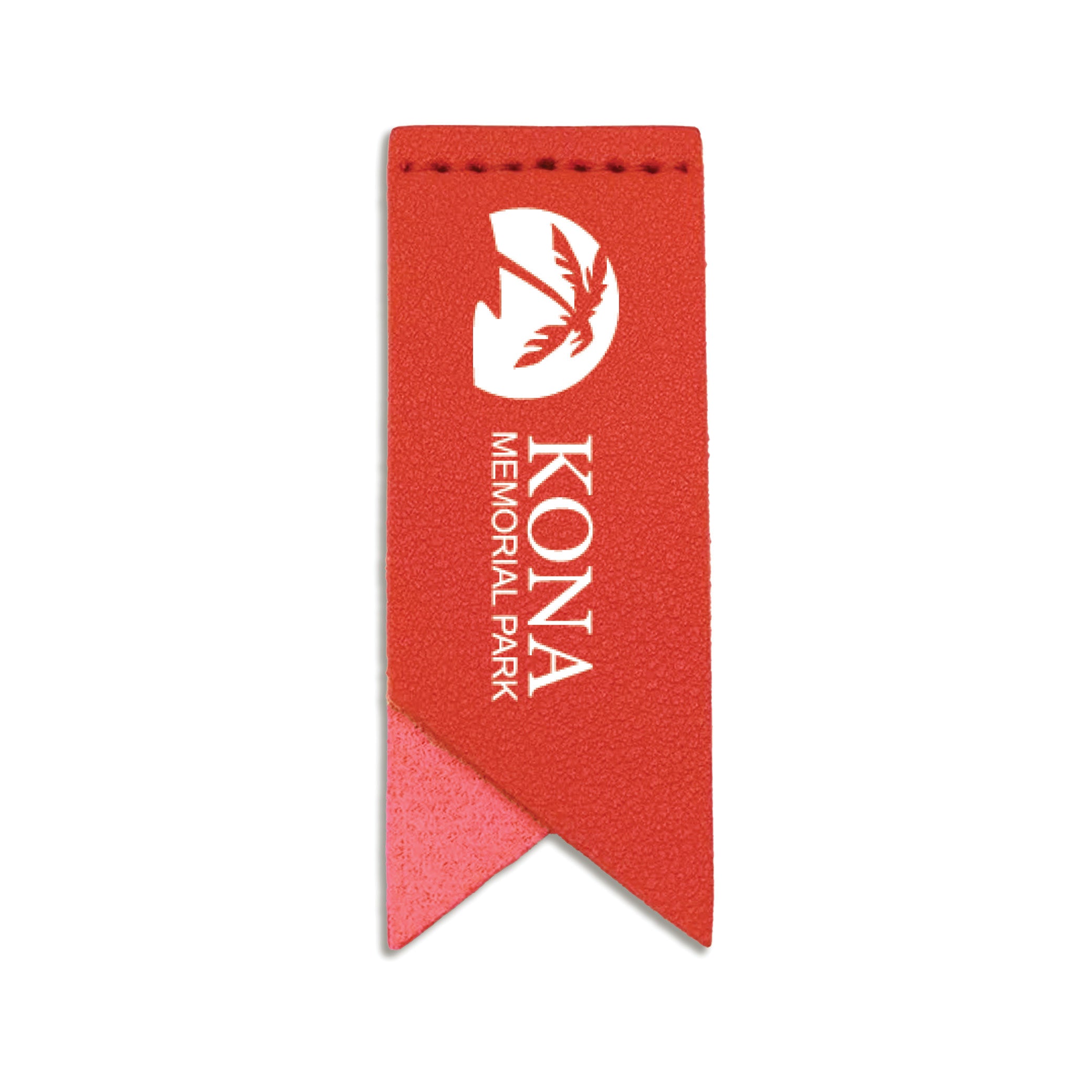 Handmade Leather Bookmark Corner Marker Clip Read Sign Red