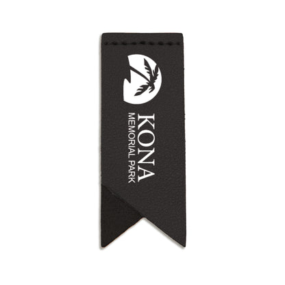 Handmade Leather Bookmark Corner Marker Clip Read Sign Black