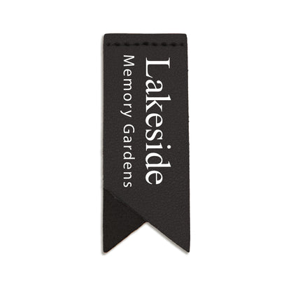 Handmade Leather Bookmark Corner Marker Clip Read Sign Black