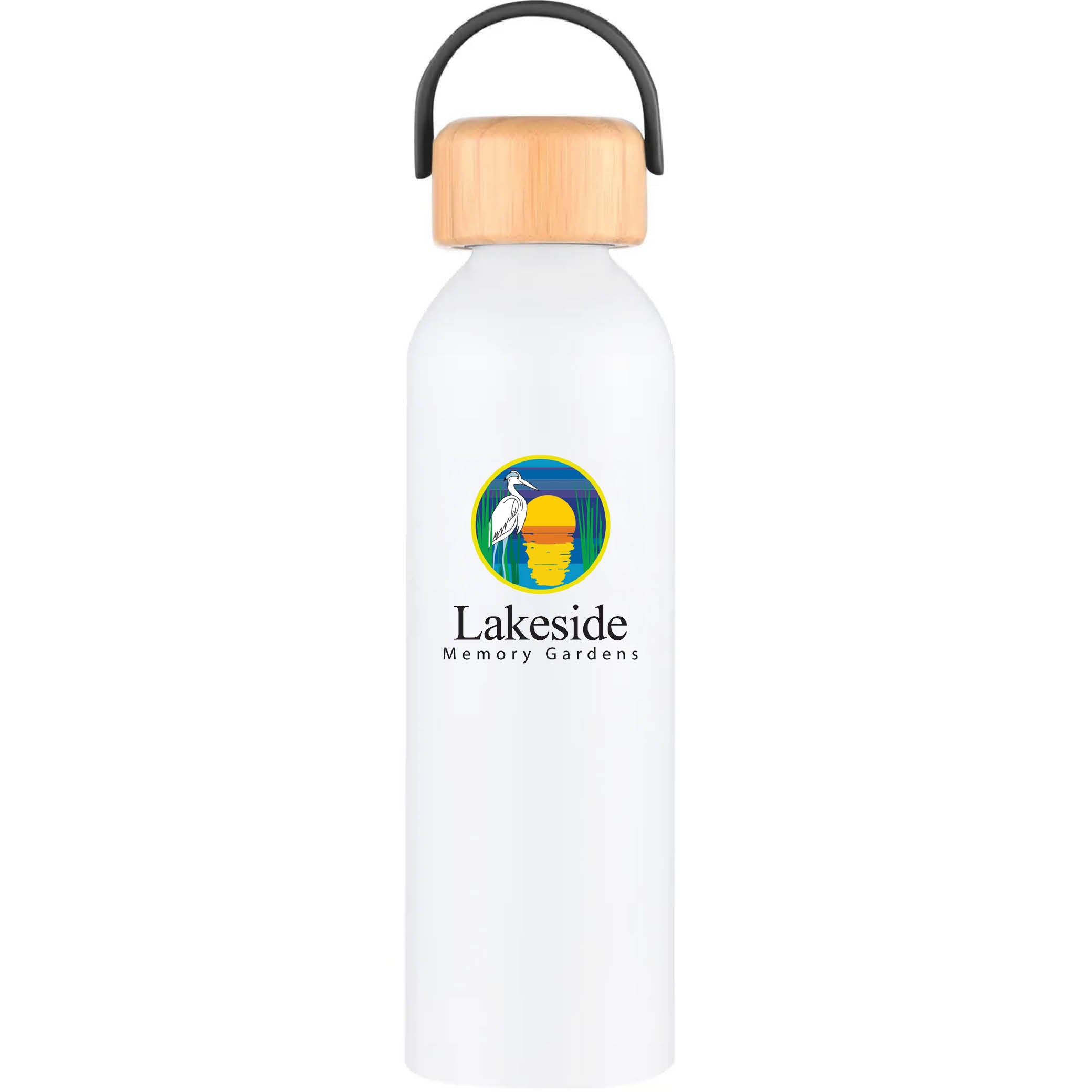 Geyser-VI 24 Oz. Eco Friendly Sports Water Bottle White