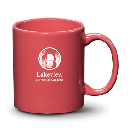 Malibu Mug Coral White Logo