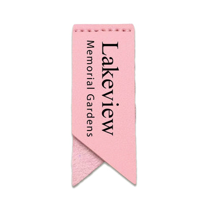 Handmade Leather Bookmark Corner Marker Clip Read Sign Pink