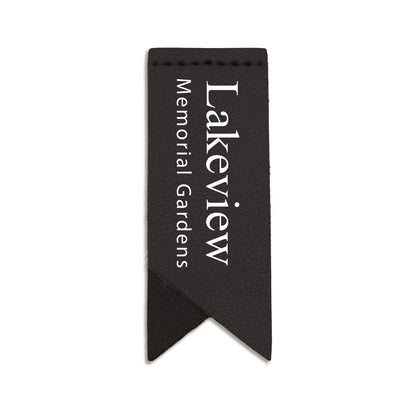 Handmade Leather Bookmark Corner Marker Clip Read Sign Black