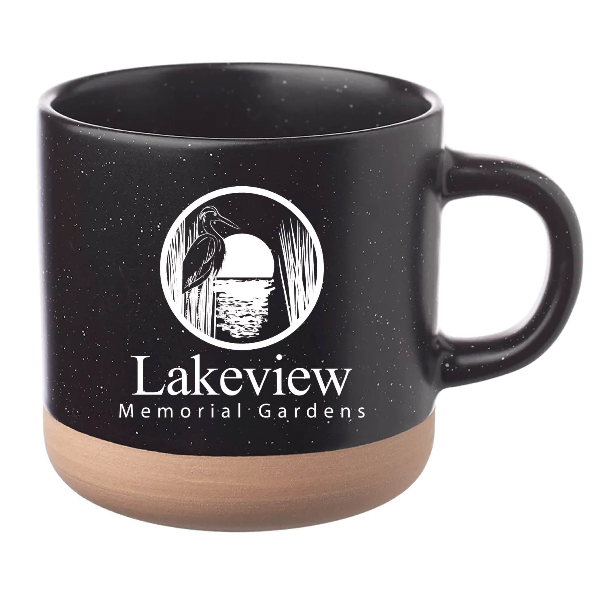 Cosmic Speckled Clay Coffee Mug 11 oz Black