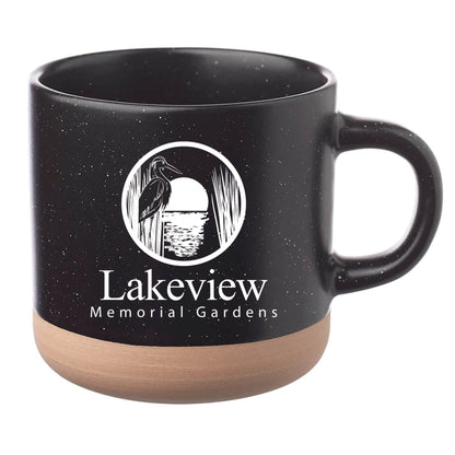Cosmic Speckled Clay Coffee Mug 11 oz Black