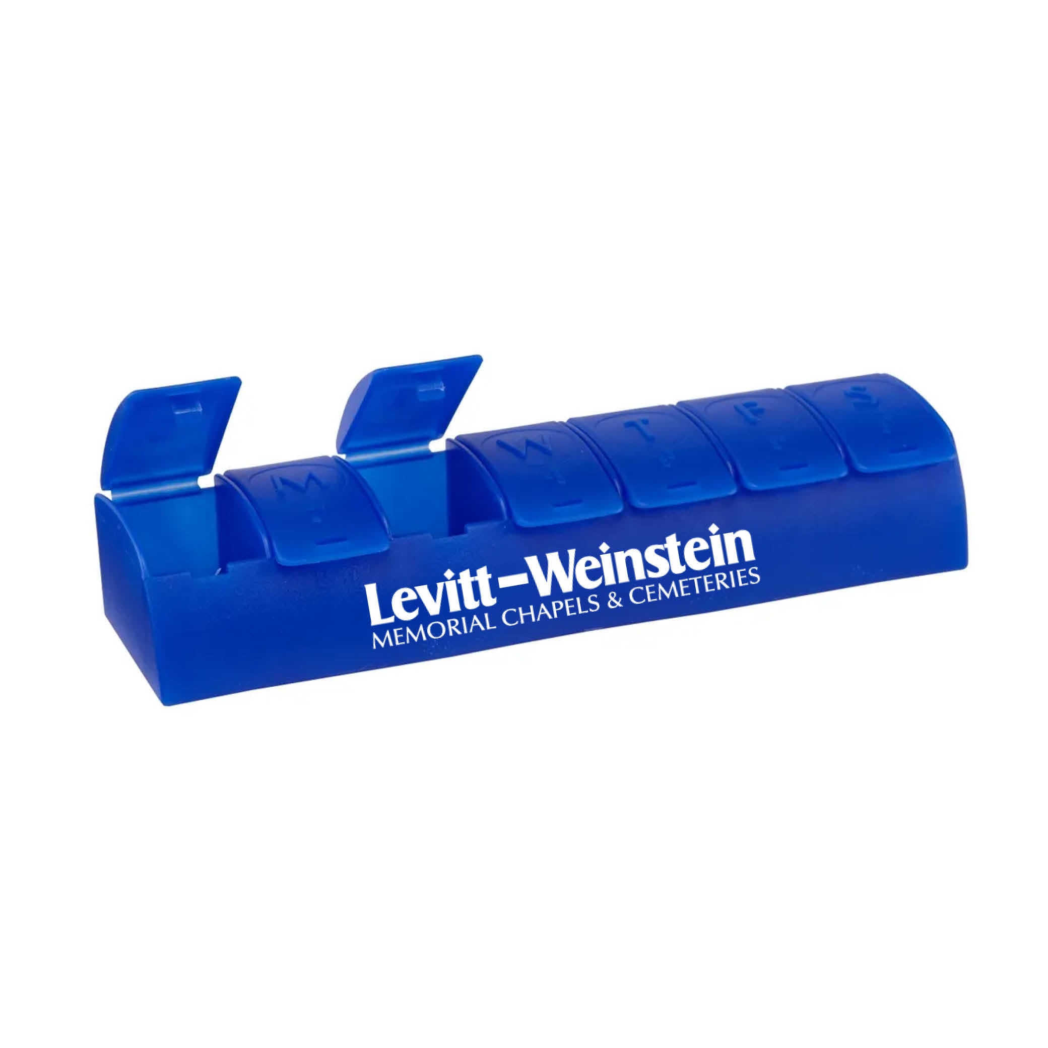 QuickCare 7-Day Med Minder Pill Box Blue