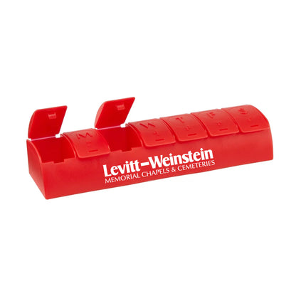 QuickCare 7-Day Med Minder Pill Box Red