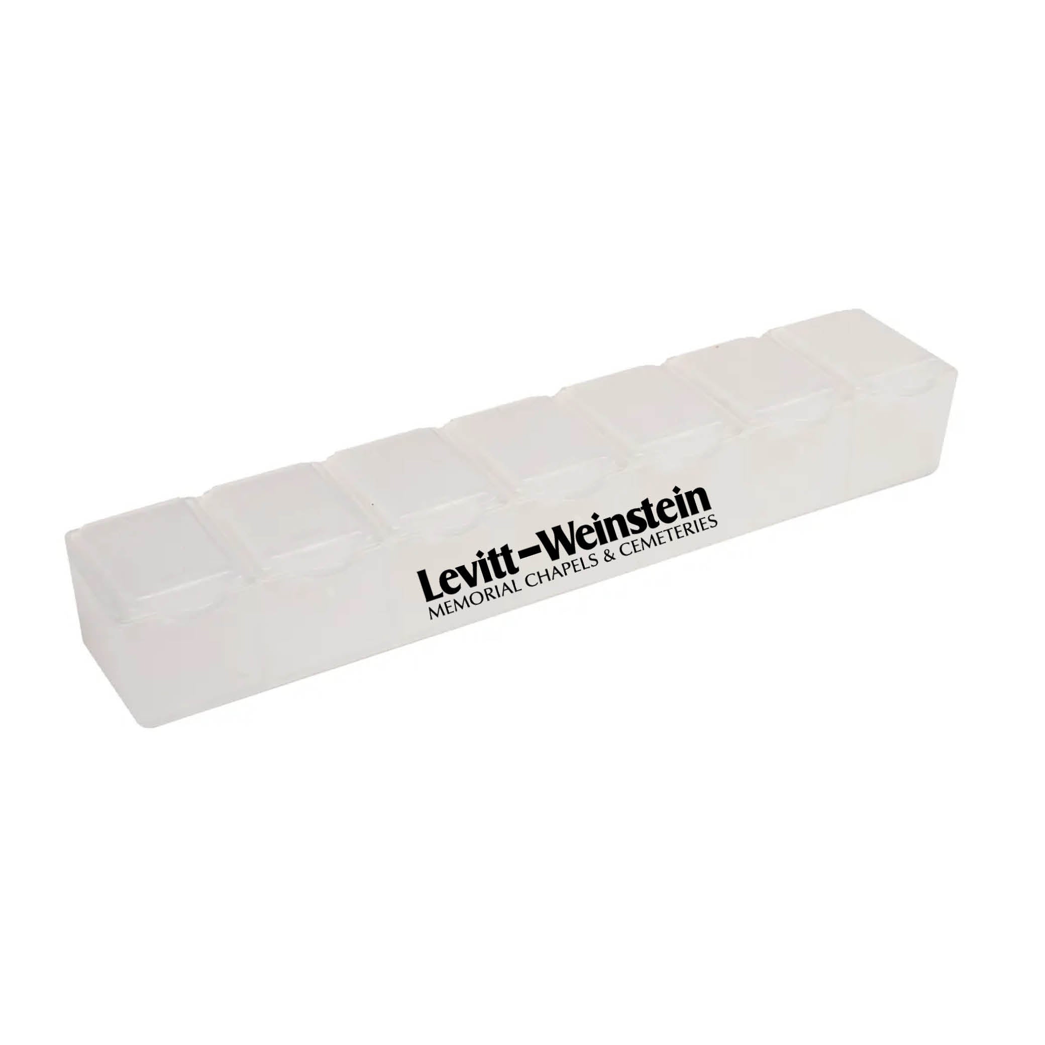 7 Day Pill Box Translucent White