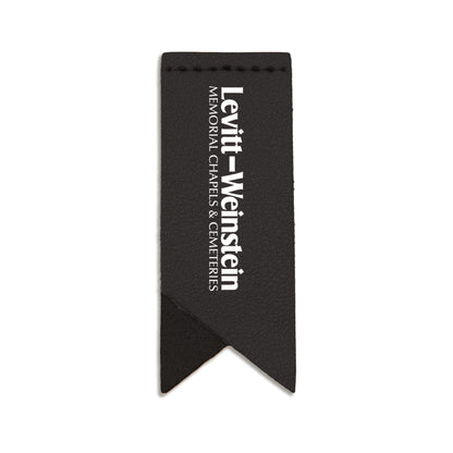 Handmade Leather Bookmark Corner Marker Clip Read Sign Black