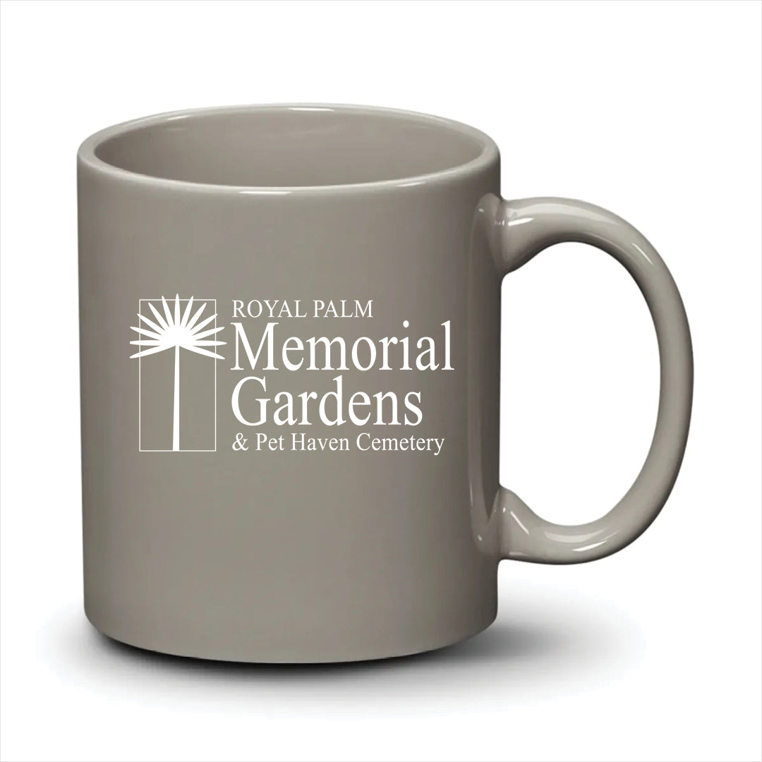 Malibu Mug Light Grey White Logo